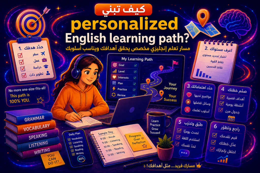 كيف تبني personalized English learning path؟